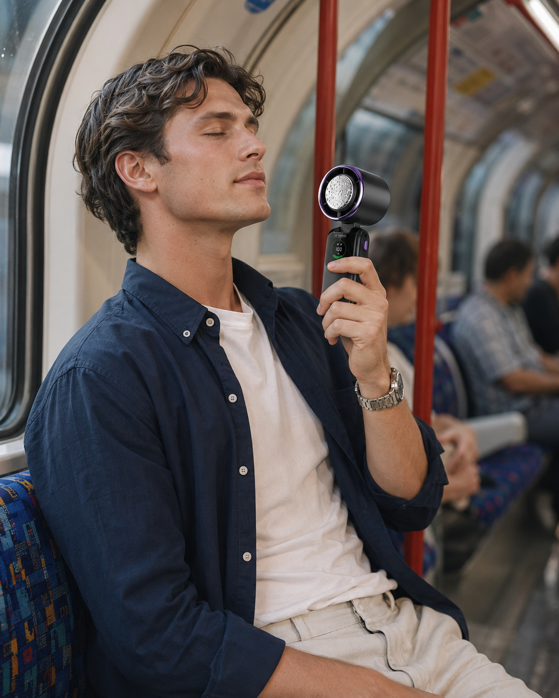 CoolCo™ Turbo Handheld Fan – Portable Rechargeable Cooling Fan